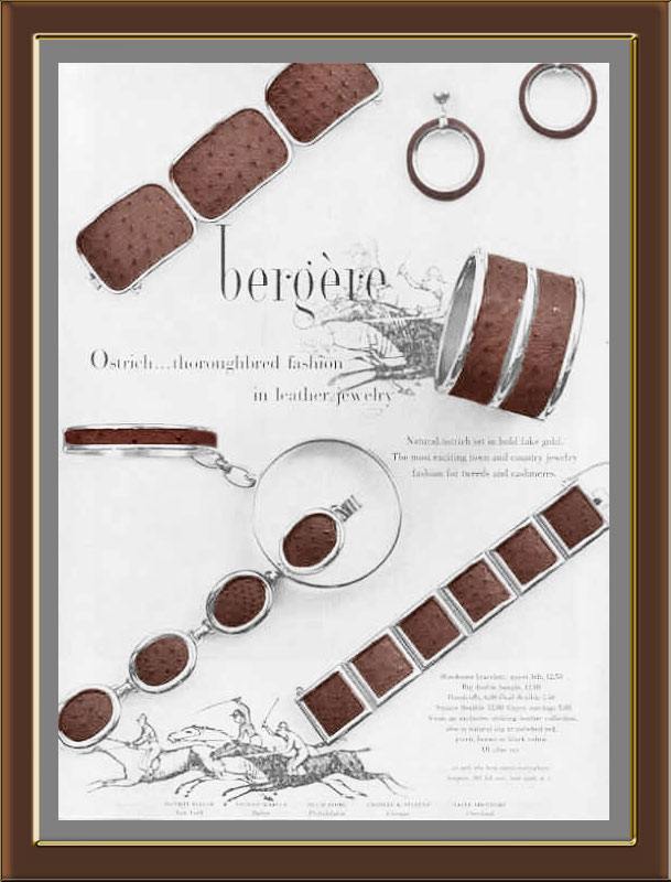 BERGERE-Brown-Leather-4-oval-link-bracelet