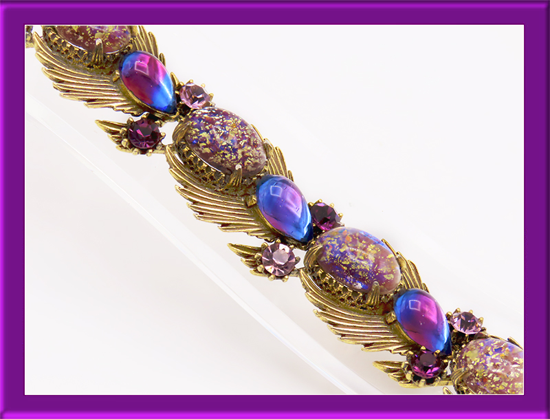 Florenza-Bracelet-and-Earrings-Purple-Givre-and-Art-Glass