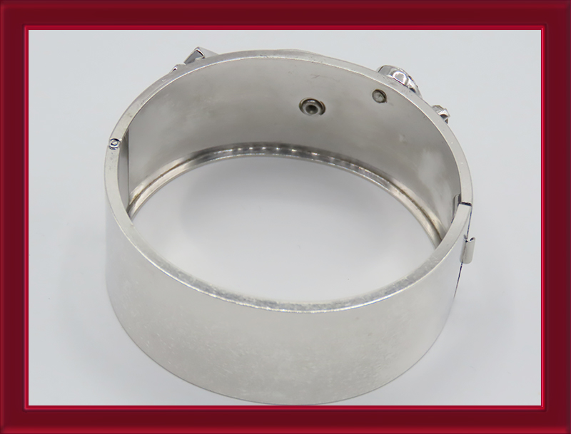 Iskin-wide-band-sterling-cuff-bracelet-with-ruby-rhinestones